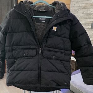 Carhartt WOMEN'S Black Insulated Hooded Jacket